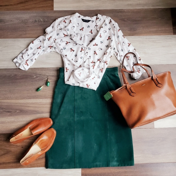 Jeremy Scott Dresses & Skirts - Vintage Braemar suede skirt